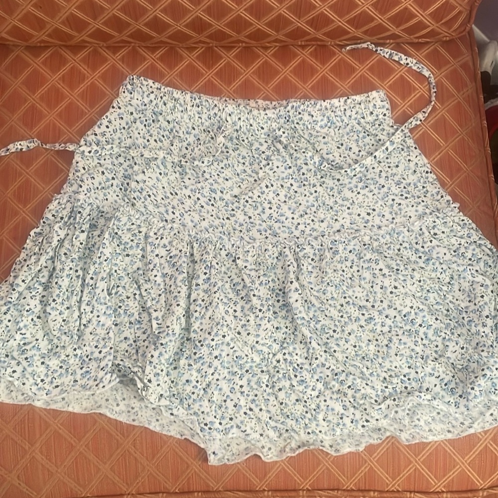 Indigo rein floral skirt